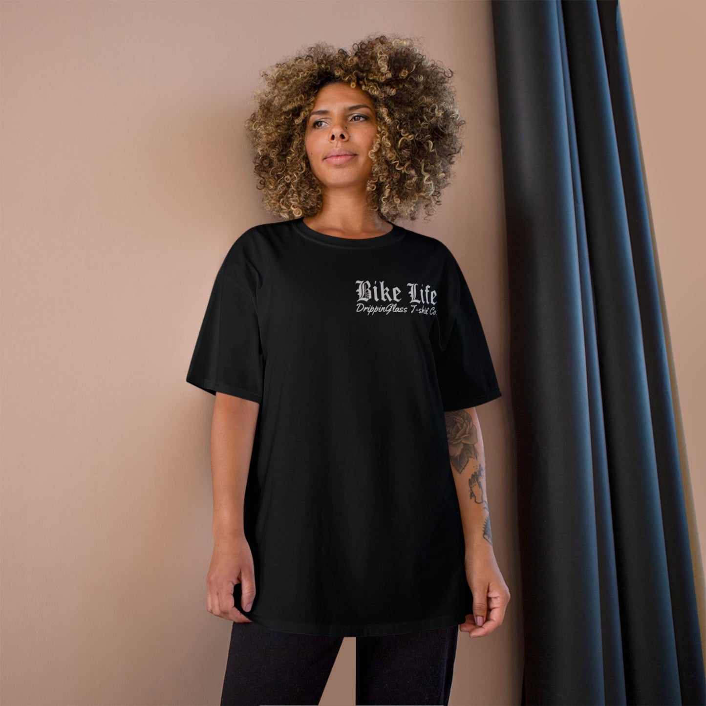 Champion - Legalize Wheelies and Bike Life T-shirt - DrippinGlass T-shirt Co