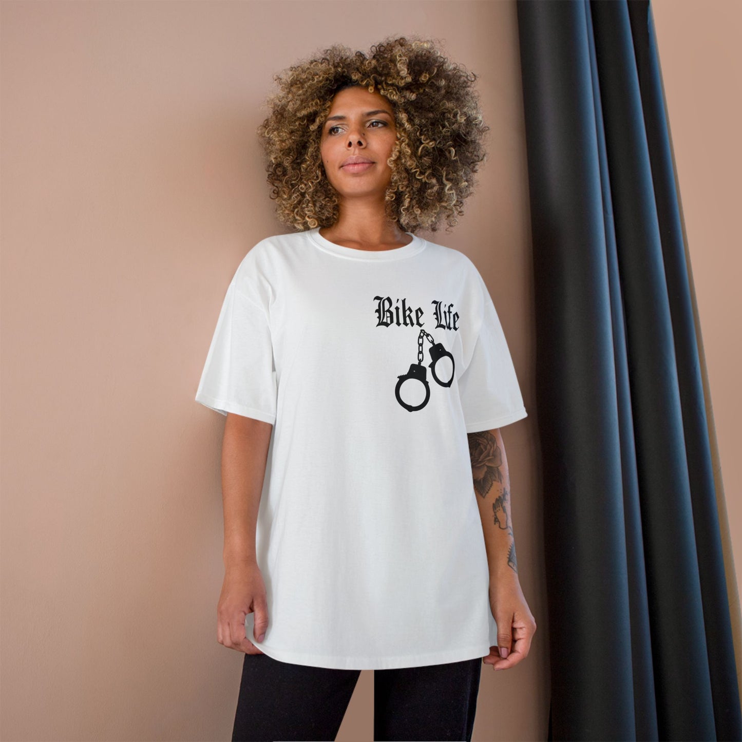 Champion - Legalize Wheelies and Bike Life T-shirt - DrippinGlass T-shirt Co