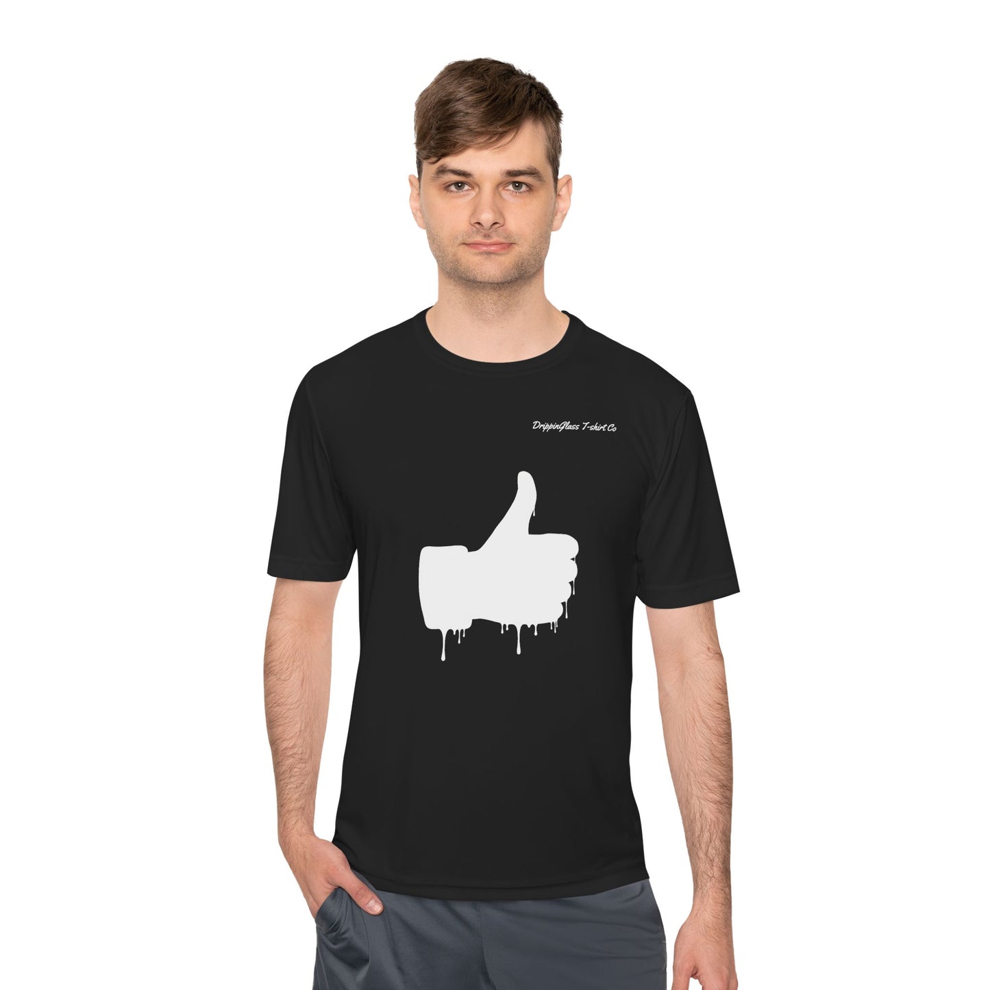 Good Vibes Only and Thumbs Up T-shirt - DrippinGlass T-shirt Co 