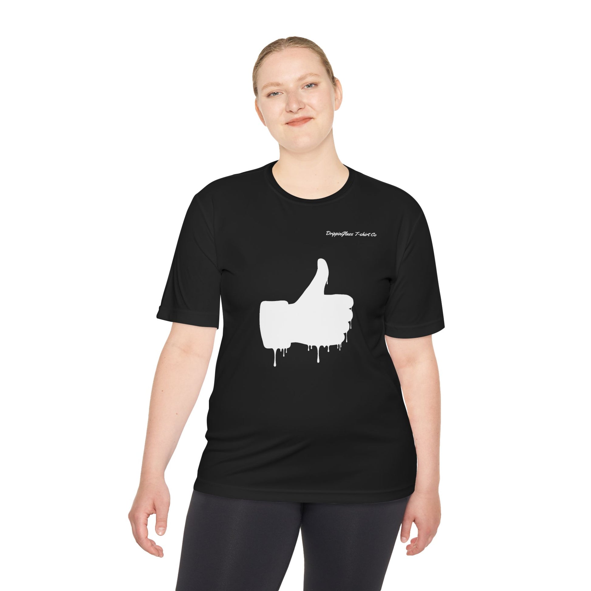 Good Vibes Only and Thumbs Up T-shirt - DrippinGlass T-shirt Co 