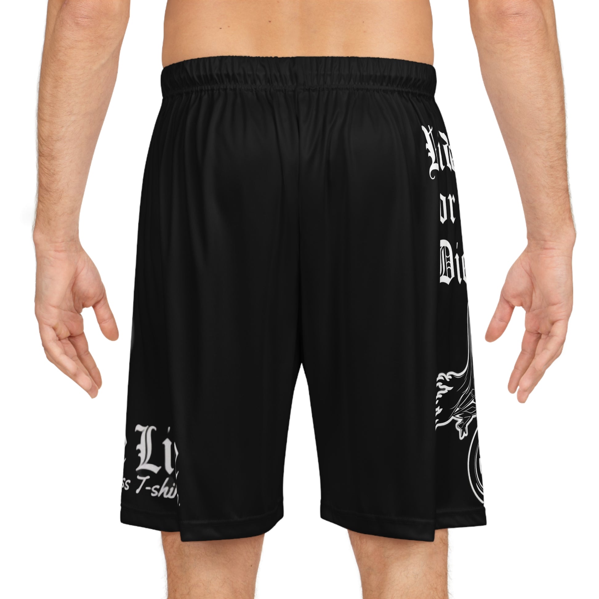 Ride or Die Basketball Shorts - DrippinGlass T-shirt Co 