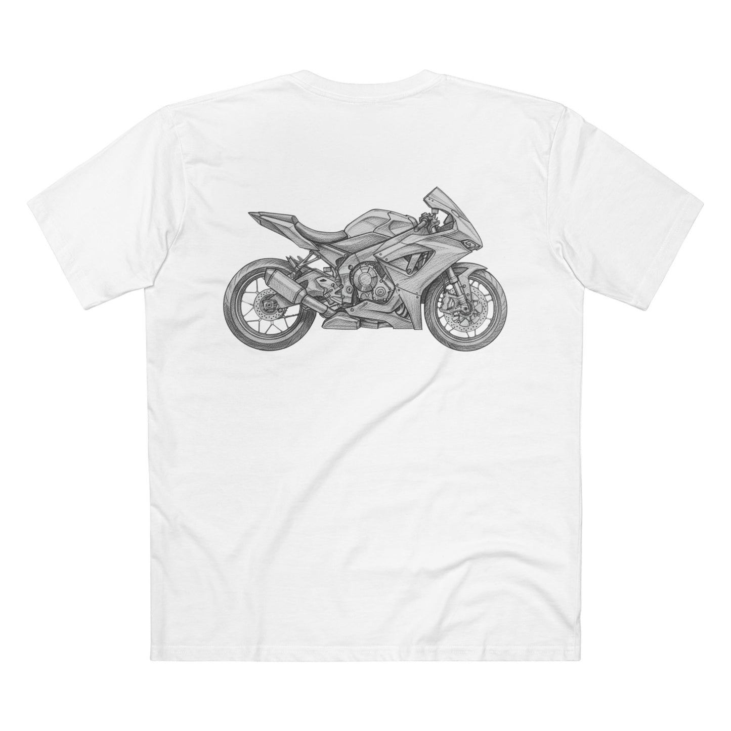 Sport Bike Sketch T-shirt for Motorcycle Enthusiasts